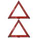 HEMOTON 2pcs Car Warning Sign Triangle Road Safety Tool Auto Folding Safety Sign