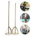 Oil Paint Mixing Rods 2Pcs Oil Paint Mixing Rods Cement Sticks Electric Drill Stirring Accessories