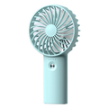 Portable Hand Held Fan Mini Personal Rechargeable Hand Fan Battery Operated USB Small Fan with 3 Speeds for Outdoor Travel Commute OfficeBlue