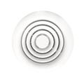 kowaku Grille Cover Vent Vent Fan Silent High Speed Practical Wall Mounted Round Air Vent Exhaust Fan for Laundry Room Garage Kitchen Bathroom