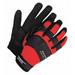 Bdg Mechanics Gloves Black/Red Slip-On L 20-1-10603R-L