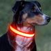 LED Dog Collar Light Up Dog Collar Adjustable USB Rechargeable Super Bright Safety Light Glowing Collars for Dogs