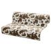 YUHAOTIN Pet Sofa Cushion Cow Print Brown Short Plush Blanket Cushion Soft Cozy Deep Sleep Pet Supplies Human Size Dog Bed Dog Bed Covers Pet Beds for Large Dogs