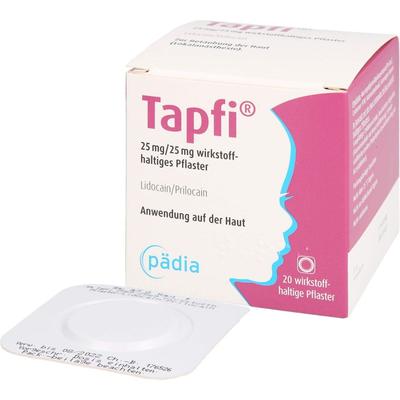 Pädia - TAPFI 25 mg/25 mg wirkstoffhaltiges Pflaster Juckreiz & Ekzeme