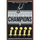 NBA San Antonio Spurs - Champions 23 Wall Poster 22.375 x 34 Framed