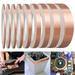 9 Rolls Copper Foil Tape Set Slug Snail Repellent Tape Double-Sided Conductive Self Adhesive Copper Barrier Tape for EMI Shielding Stained Glass Guitar Plants Protection