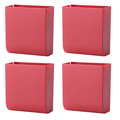 Remote Holders Remote Control Holder Wall Mount Media Storage Box for Home Office Bedroom Parlor Self Adhesive Atorage Box - Red