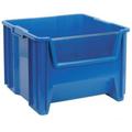 Quantum Storage Plastic Storage Bin Clear Windows - Pack of 2 - 12in. x 8in. x 4in.