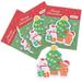 4 Books Christmas Sticky Notes Daily Use Memo Stickers Self-adhesive Office Supplies Supllies Labels Grocery List Pads Student