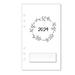 2024 Monthly Planner Calendar Refills for A5 Size Planners Fits kikiki.K Filofax Louis Vuitton GM Day Designer Carpe Diem (Flora)