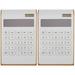 2pcs Household Solar Calculator Portable Basic Calculator Plastic Desk Calculator Counting Tool