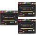 3 PCS Double-sided School Board Children Chalk Board Kids School Board Back to Party Decor Children Accessory Student