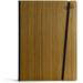 Handmade Italian Wood Hardcover Large Notebook (Page Index/Always Flat / 199 Pages 6.3 X 8.5 In (16 X 21.7 Cm) (Wood) (Walnut Wood)