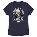 Women's Mad Engine Navy The Powerpuff Girls Make My Own Luck St. Paddy's Day Graphic T-Shirt