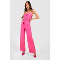 Pleat Front Straight Leg Tailored Trousers
