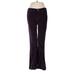 Soft Surroundings Casual Pants - Mid/Reg Rise: Purple Bottoms - Women's Size 4 Petite