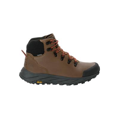 Wanderschuh JACK WOLFSKIN "TERRAQUEST X TEXAPORE MID M", Gr. UK 10,5 - EU 45, Normalschaft, braun (earth, braun), Main M