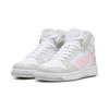 Sneaker PUMA "REBOUND V6 MID JR", Kinder, Gr. 36, pink (puma weiß, frosty pink, sedate gray), sportlich, Schuhe