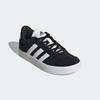 Sneaker ADIDAS SPORTSWEAR "VL COURT 3.0 KIDS", Gr. 39, schwarz-weiß (core schwarz, cloud weiß, core schwarz), Leder, Synthetik, sportlich, Schuhe, inspiriert vom Design des adidas samba