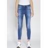 Relax-fit-Jeans GANG ""94AMELIE"" Gr. 33, N-Gr, blau Damen Jeans CROPPED - Relaxed fit