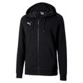 Sweater PUMA "TEAMGOAL 23 CASUALS HOODED JACKET" Gr. XL, schwarz (puma black) Herren Sweatshirts