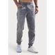Jogger Pants JOHN DEVIN "Jogg Pants", Herren, Gr. XL (56/58), N-Gr, grau (grau, denim), Jeans, Obermaterial: 65% Baumwolle, 33% Polyester, 2% Elasthan, unifarben, casual, bequem lang, Hosen Schlupfjeans, Joggpants mit elastischem Bund aus weicher...