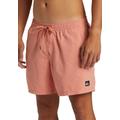 Boardshorts QUIKSILVER "EVERYDAY SOLID VOLLEY 15" Gr. S, N-Gr, rosa (canyon clay) Herren Hosen Boardshorts