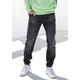 Jogger Pants JOHN DEVIN "Jogg Pants", Herren, Gr. XL (56/58), N-Gr, schwarz (schwarz, denim), Jeans, Obermaterial: 65% Baumwolle, 33% Polyester, 2% Elasthan, Destroyed-Effekte, casual, bequem lang, Hosen Schlupfjeans, Joggpants mit elastischem Bund...