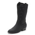 Westernstiefel LASCANA Gr. 36, schwarz Damen Schuhe Cowboystiefel Schlupfstiefel Sommerstiefel