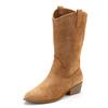 Westernstiefel LASCANA, Damen, Gr. 38, braun (camelfarben), Obermaterial: 100% Textilmaterial. Futter: 100% Lederimitat. Decksohle: 100% Lederimitat. Laufsohle: 100% Synthetik, unifarben, modisch, Schuhe Cowboystiefel Schlupfstiefel Sommerstiefel,...