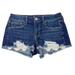 American Eagle Outfitters Shorts | American Eagle Denim Jean Shorts Womens Size 4 Ivory Lace | Color: Blue | Size: 4