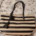 Nine West Bags | Nine West Striped Bag | Color: Black/Cream | Size: Os