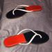 Kate Spade Shoes | Kate Spade Cabana Leather Sandals/ Orange, Blue & White/ Size 9 | Color: Blue/Red | Size: 9