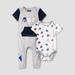 Disney One Pieces | New! Baby Star Wars Bodysuit & Romper 2pc Set 6-9m | Color: Gray | Size: 6-9mb