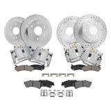 2003 Chevrolet Silverado 1500 Front and Rear Brake Pad Rotor and Caliper Set - Detroit Axle