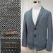 Zara Suits & Blazers | Men's Zara Man Light Blue 2-Button Elbow Patches Slim Fit 44 Blazer Jacket Coat | Color: Blue | Size: 44r