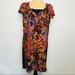 Anthropologie Dresses | Anthropologie Maeve Pintura Silk Floral Shift Dress Size Large | Color: Black/Blue | Size: L