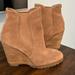 Michael Kors Shoes | Michael Kors Camel Colored Tall Wedge Booties | Color: Red | Size: 9