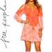 Free People Dresses | Free People Penny Lover Mini Dress In Clementine Combo Size Xs | Color: Orange | Size: Xs