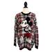 Disney Sweaters | Disneyland Spirit Jersey Plaid Holiday 2022 Red Black White, New, Size L | Color: Red | Size: L