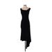 Black Halo Casual Dress - Midi: Black Solid Dresses - Women's Size X-Small