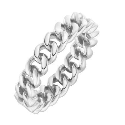 Smart Jewel Ring Panzerkettenoptik, Silber 925 56 Damen Image