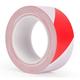 PuLAif Reflective Tape caution tape road tape,Hazard Warning Non-Adhesive Barrier Tape 100 mm X 33 m Safety Tapes, Strong Adhesive Warning/Caution Tape, Floor Marking Tape (Color : Red/White)