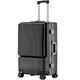 REEKOS Carry-on Suitcase Luggage Rechargeable Carry On Luggage Suitcases with Wheels Dry and Wet Separation Design Suitcase Carry-on Suitcases Carry On Luggages (Color : Black, Size : 26inch)