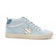 Mi.iM Daisy Rubber Sole Lace-up Glitter Suede Mid Star Sneakers, Light Blue, 5 UK
