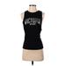 Victoria Sport Active Tank Top: Black Graphic Activewear - Women's Size Small