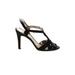 BP. Heels: Slingback Stilleto Chic Black Solid Shoes - Women's Size 7 1/2 - Open Toe