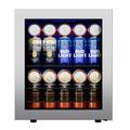 CLF 65 Cans (12 oz.) Outdoor Rated Freestanding Beverage Refrigerator Glass/Panel Ready | 19.7 H x 16.9 W x 18.5 D in | Wayfair C-BSJC46-WF