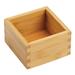 mDesign Bamboo Kitchen Storage Bin Container Crate Box Bamboo in Brown | 2.36 H x 4 W x 4 D in | Wayfair 10973MDK