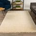 120 x 96 x 1.73 in Area Rug - Eider & Ivory™ Addison Ojai Solid Shag Linen 8' X 10' Area Rug Polyester | 120 H x 96 W x 1.73 D in | Wayfair